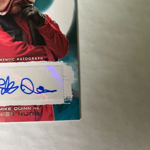 Star Wars 2017 Journey to the Force Awakens Nien Nunb Autographed Card - Picture 6 of 6